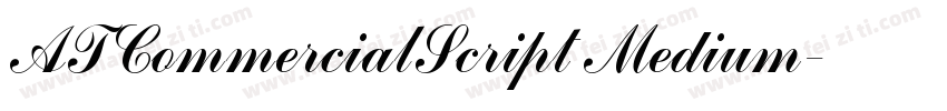 ATCommercialScript Medium字体转换